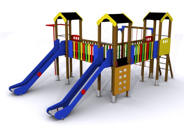 Torres para parques infantiles de exterior. Maxi Conjunto Nalón